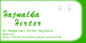 hajnalka hirter business card